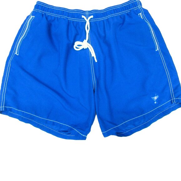 BUGATCHI LINED Mens SWIM SHORTS NAVY BLUE Sz 2X-LARGE, XXL - Picture 1 of 6